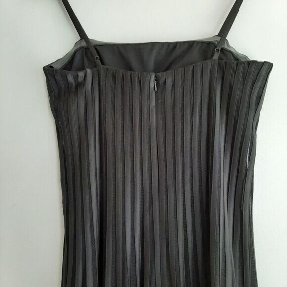 FRANK LYMAN Fit & Flare Midi Dress Black Mesh & Ribbon Sz 4 - Picture 12 of 16